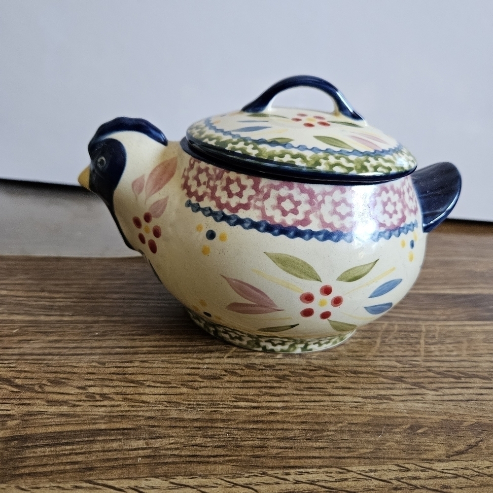 Temp-tations "Old World" 16 oz Blue Chicken Ovenware KFI-722033